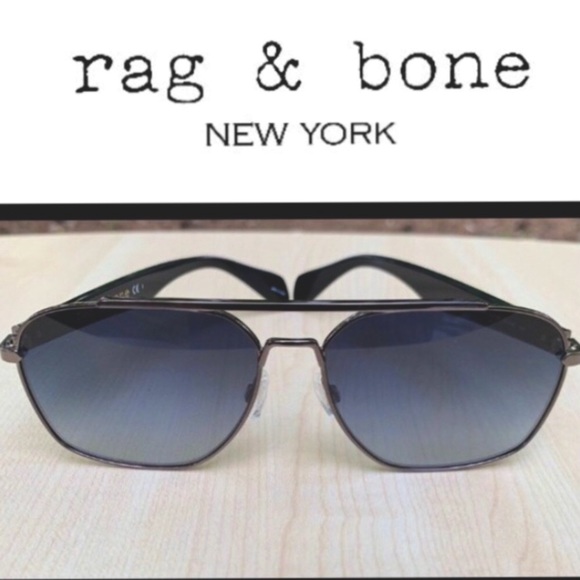 RAG & BONE SUNGLASSES new modern metal sunglasses in case LUXURY STREETWEAR - Picture 3 of 13